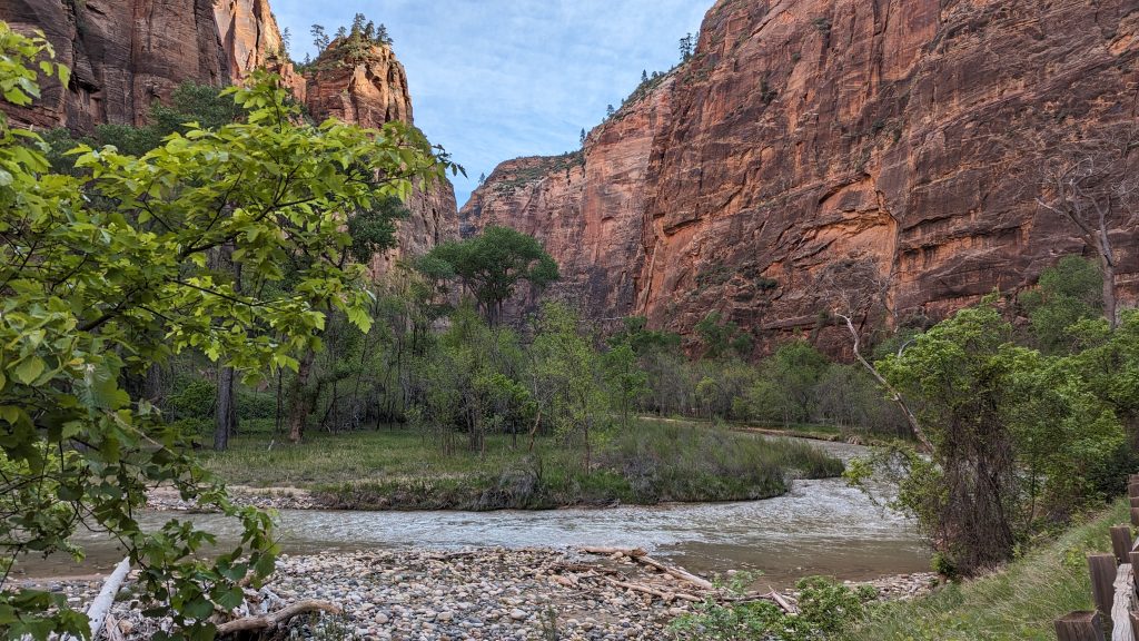 Zion river walk